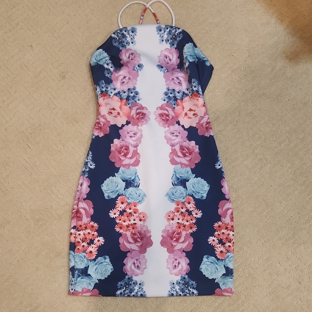 Guess Multicolor Floral Dress